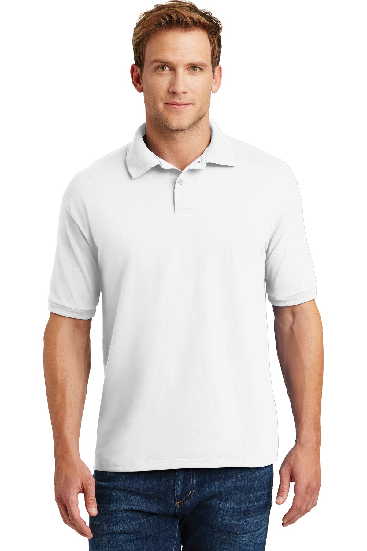 Hanes &#174;  EcoSmart &#174;  - 5.2-Ounce Jersey Knit Sport Shirt. 054X