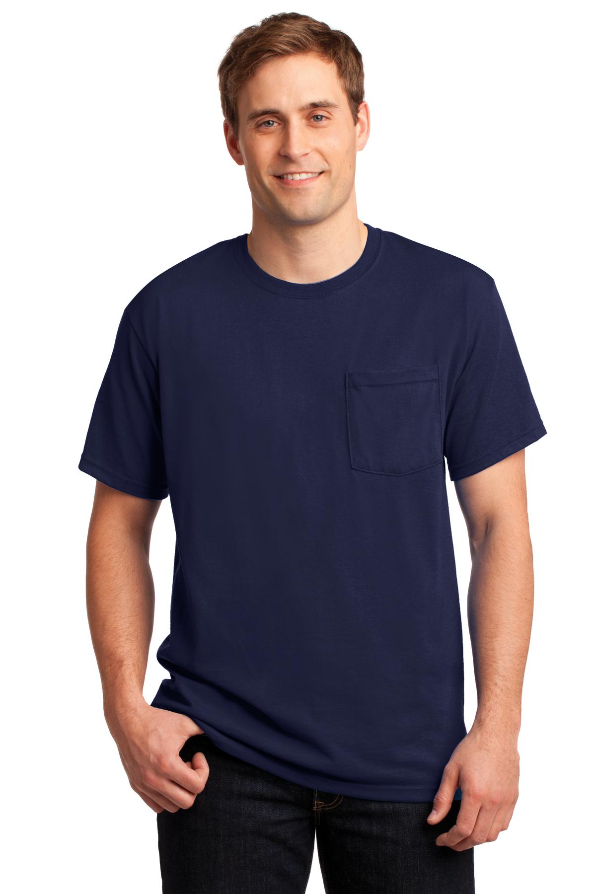 Jerzees &#174;  -  Dri-Power &#174;  50/50 Cotton/Poly Pocket T-Shirt.  29MP