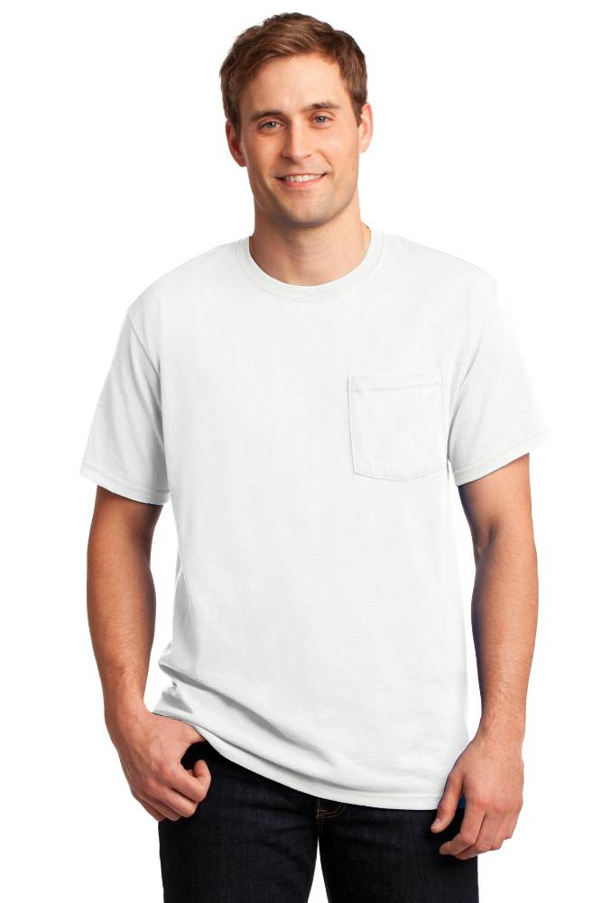 Jerzees &#174;  -  Dri-Power &#174;  50/50 Cotton/Poly Pocket T-Shirt.  29MP