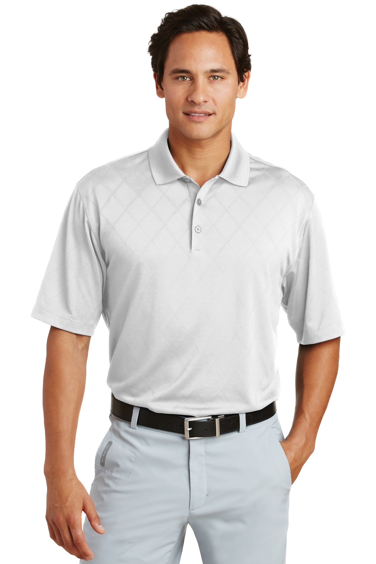  DISCONTINUED  Nike Dri-FIT Cross-Over Texture Polo.  349899