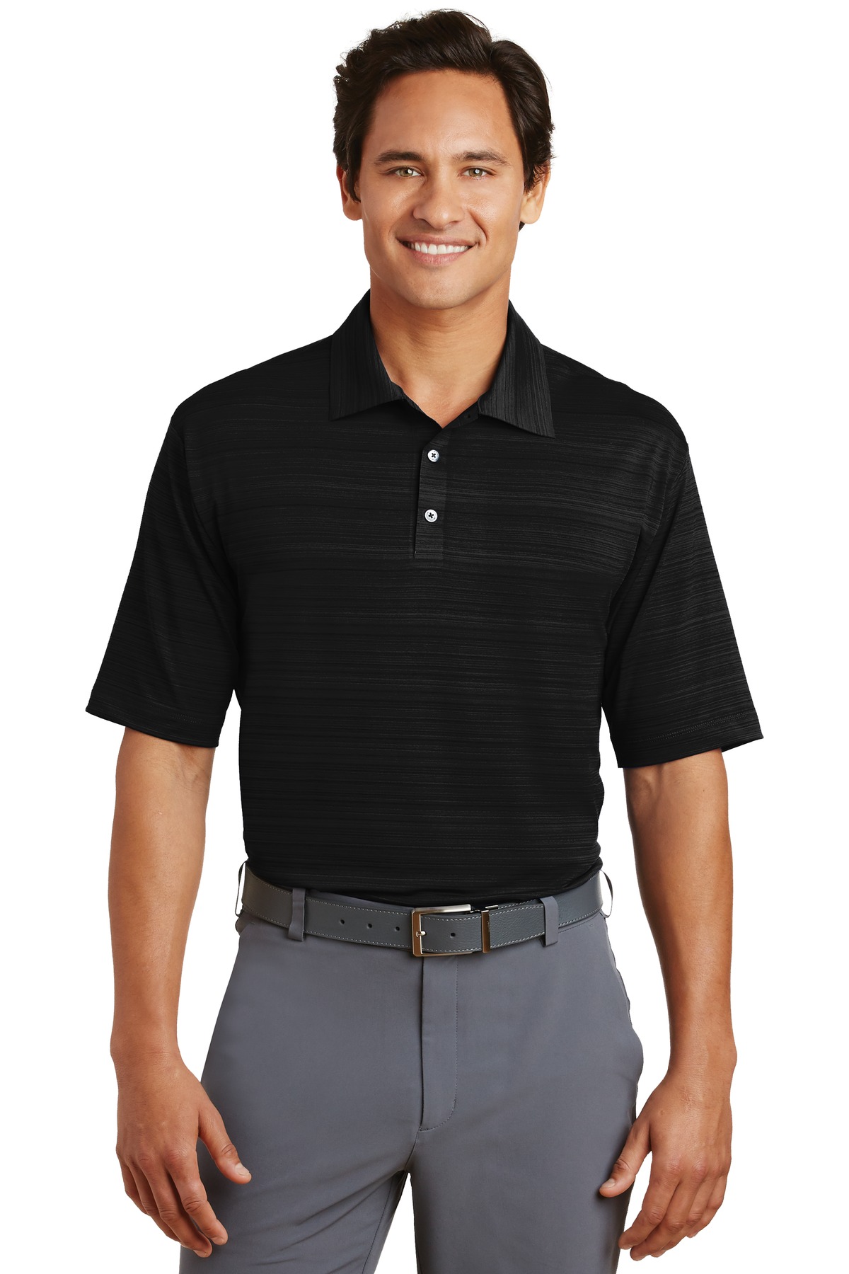  DISCONTINUED  Nike Elite Series Dri-FIT Heather Fine Line Bonded Polo. 429438