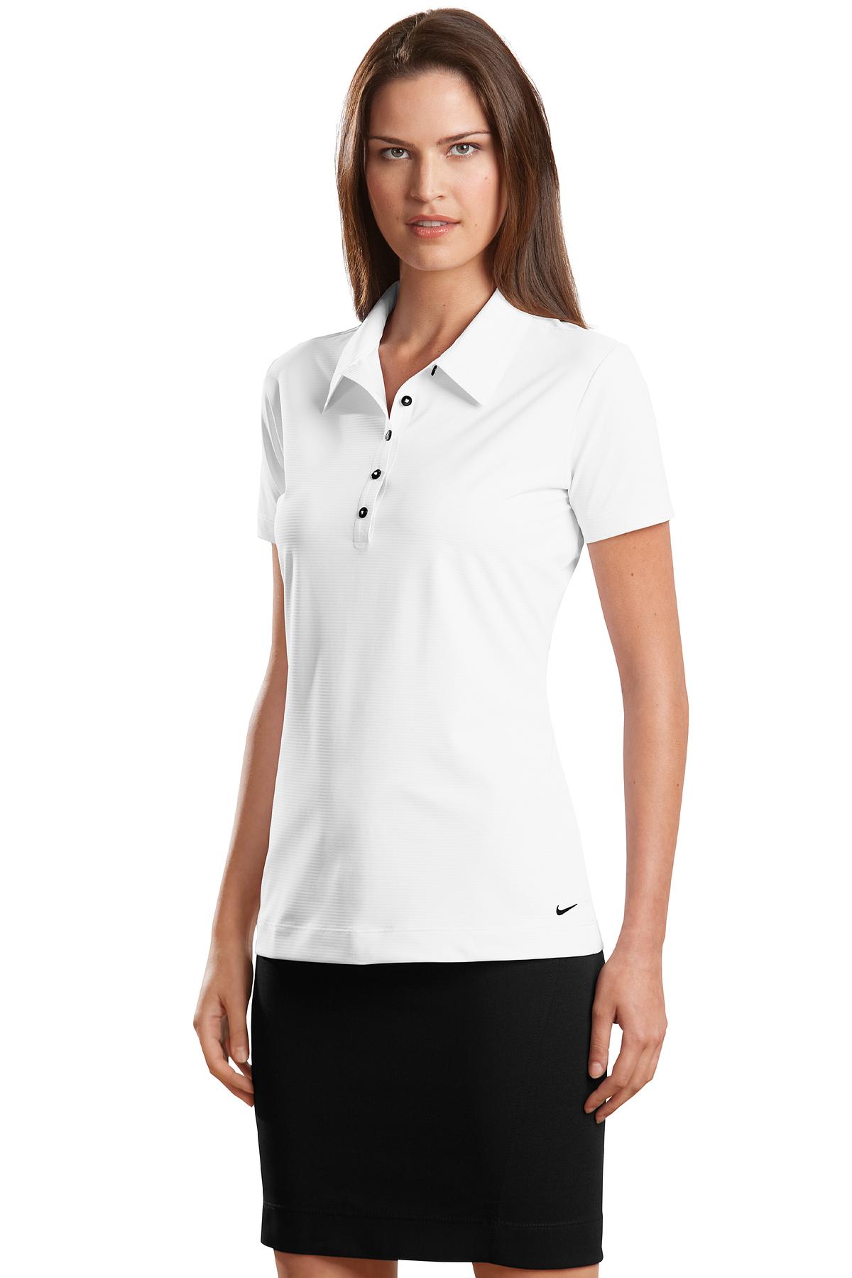 DISCONTINUED  Nike Elite Series Ladies Dri-FIT Ottoman Bonded Polo. 429461
