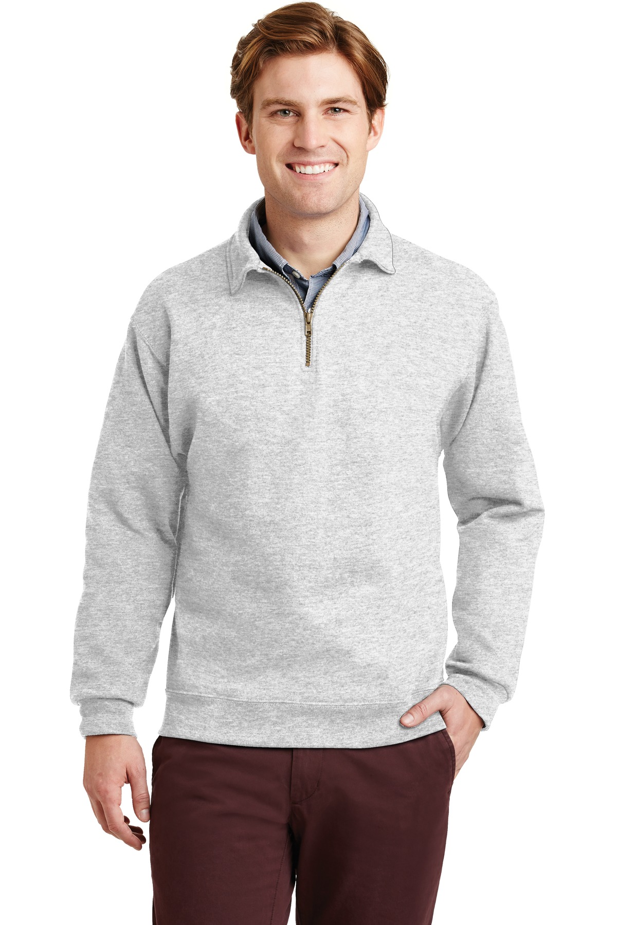 Jerzees &#174;  Super Sweats &#174;  NuBlend &#174;  - 1/4-Zip Sweatshirt with Cadet Collar.  4528M