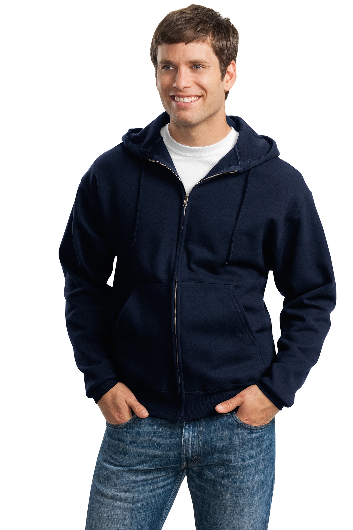 Jerzees &#174;  Super Sweats &#174;  NuBlend &#174;  - Full-Zip Hooded Sweatshirt.  4999M