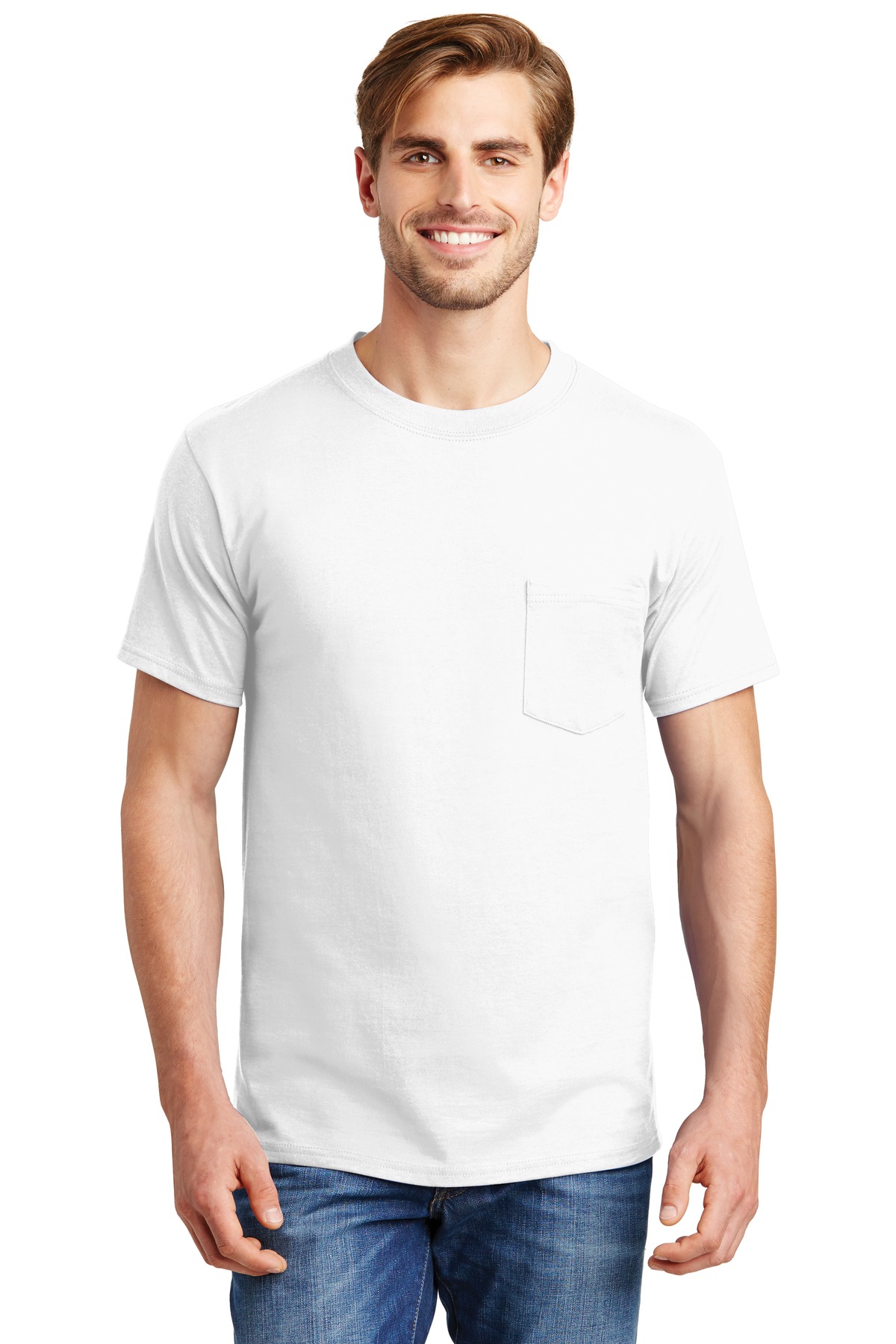Hanes &#174;  Beefy-T &#174;  - 100% Cotton T-Shirt with Pocket. 5190
