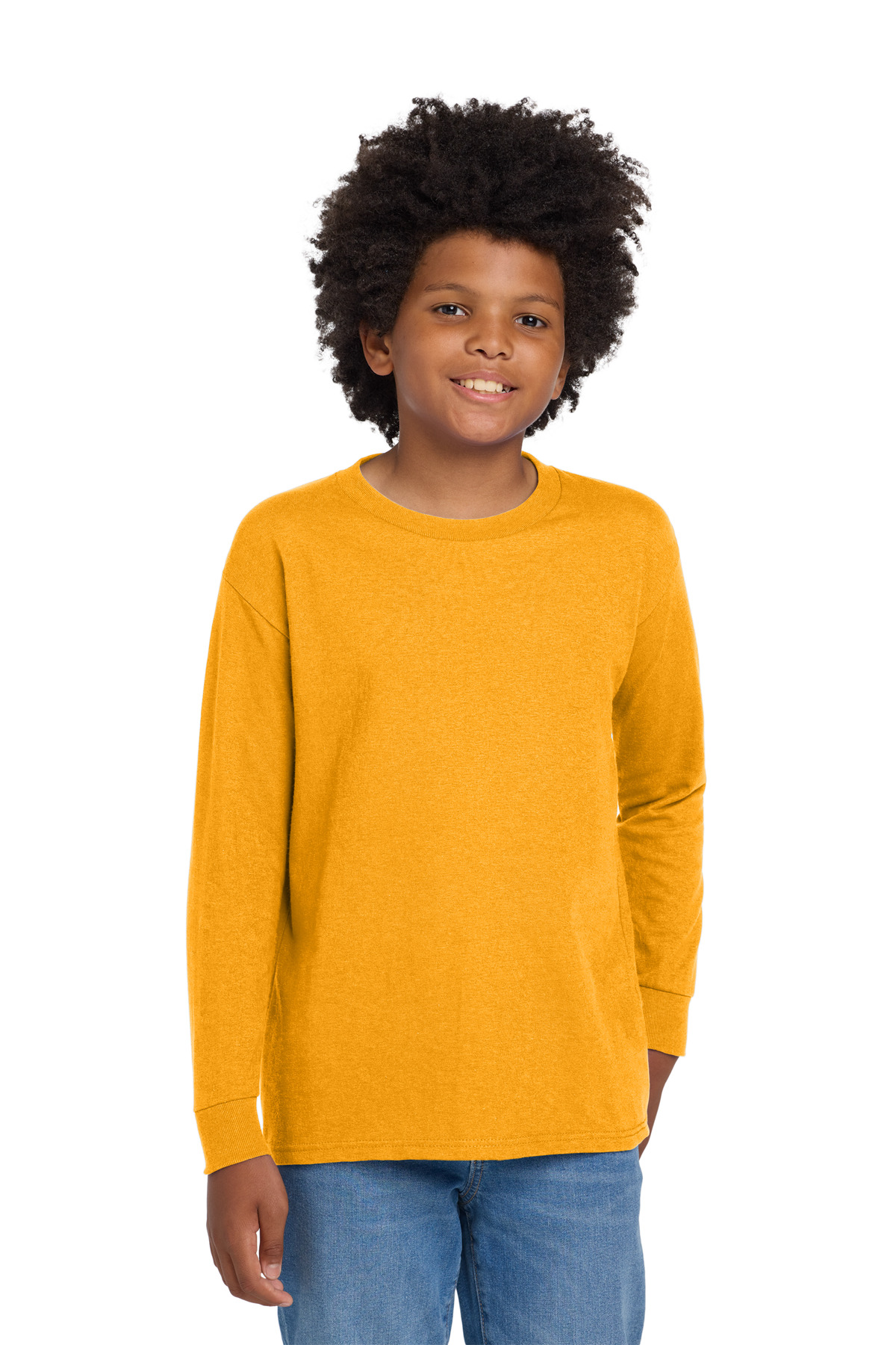 Gildan &#174;  Youth Heavy Cotton &#153;  100% Cotton Long Sleeve T-Shirt. 5400B