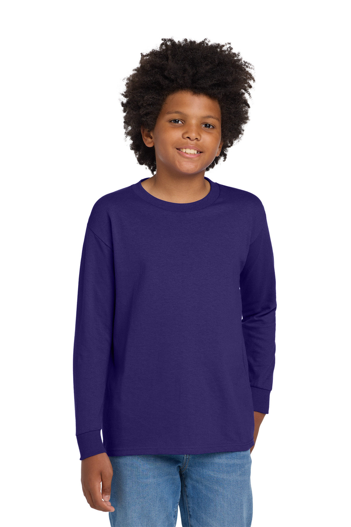Gildan &#174;  Youth Heavy Cotton &#153;  100% Cotton Long Sleeve T-Shirt. 5400B