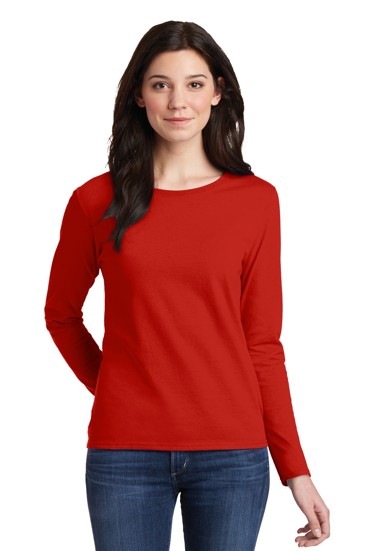 Gildan &#174;  Ladies Heavy Cotton &#153;  100% Cotton Long Sleeve T-Shirt. 5400L