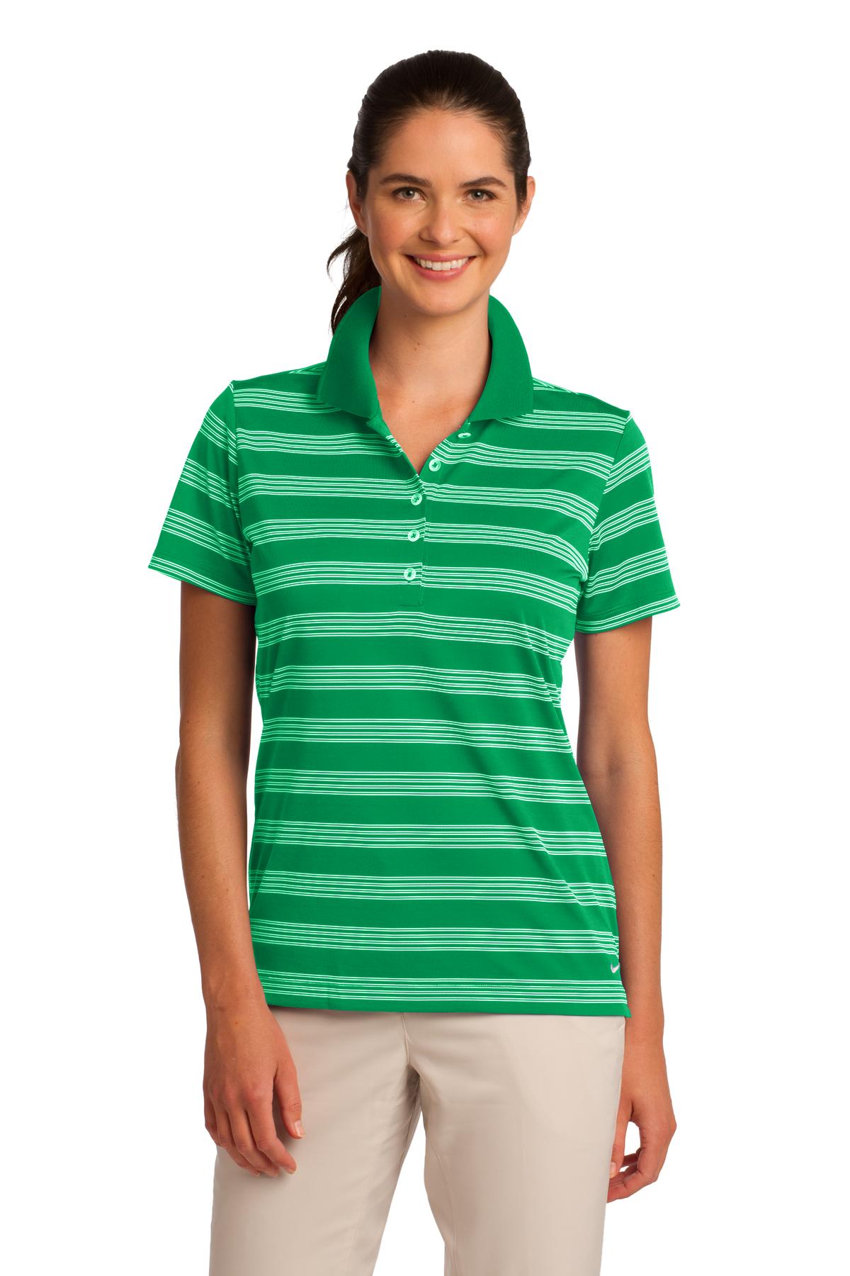  DISCONTINUED   Nike Ladies Dri-FIT Tech Stripe Polo. 578678