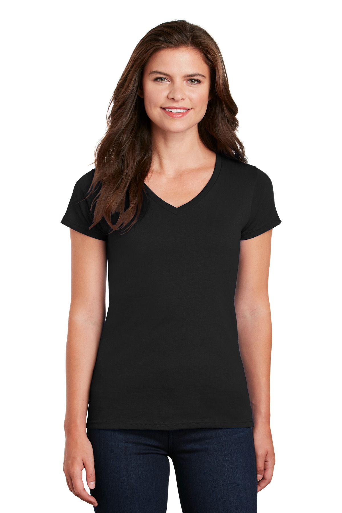 Gildan &#174;  Women's Heavy Cotton &#153;  100% Cotton V-Neck T-Shirt. 5V00L