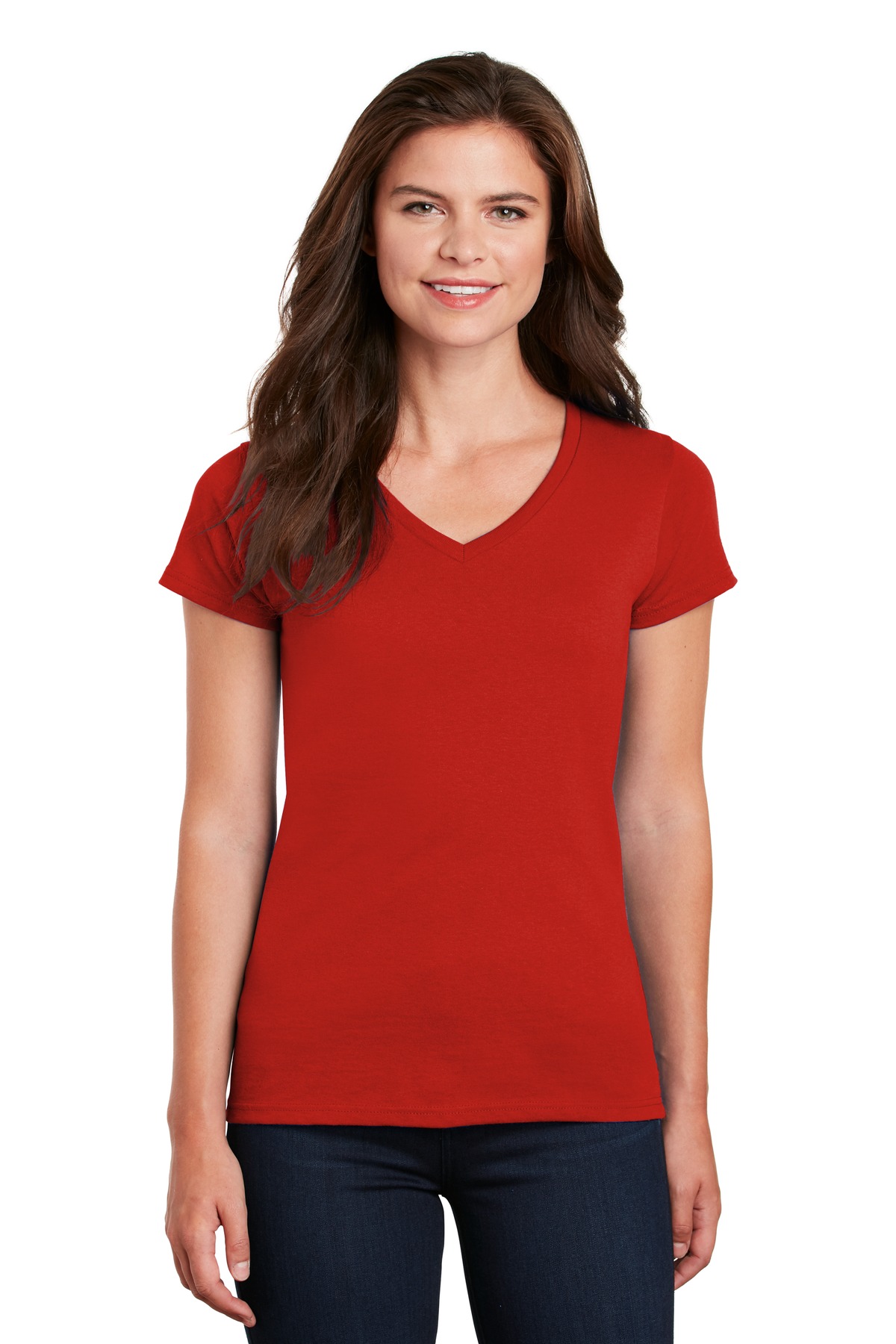 Gildan &#174;  Women's Heavy Cotton &#153;  100% Cotton V-Neck T-Shirt. 5V00L