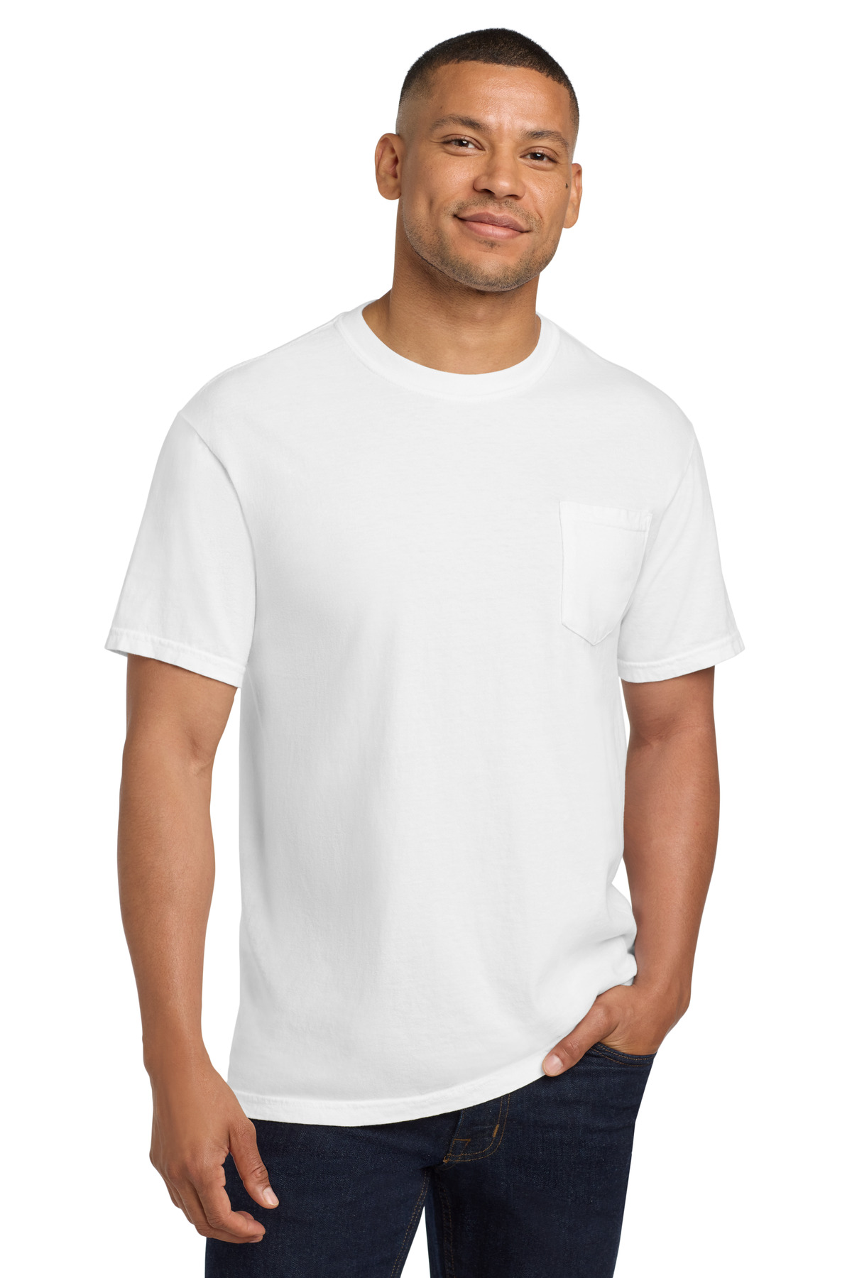 COMFORT COLORS  &#174;  Heavyweight Ring Spun Pocket Tee. 6030