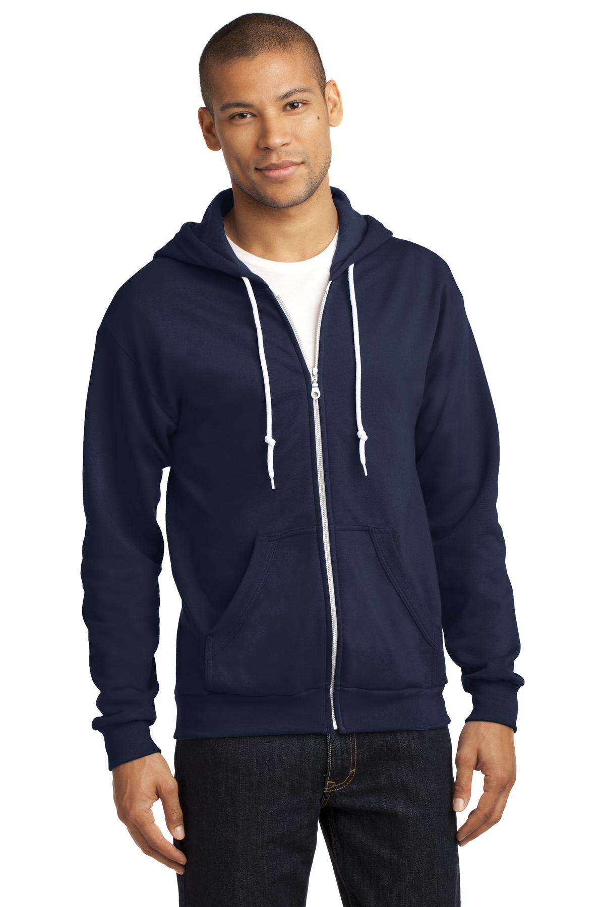  DISCONTINUED  Anvil &#174;  Full-Zip Hooded Sweatshirt. 71600