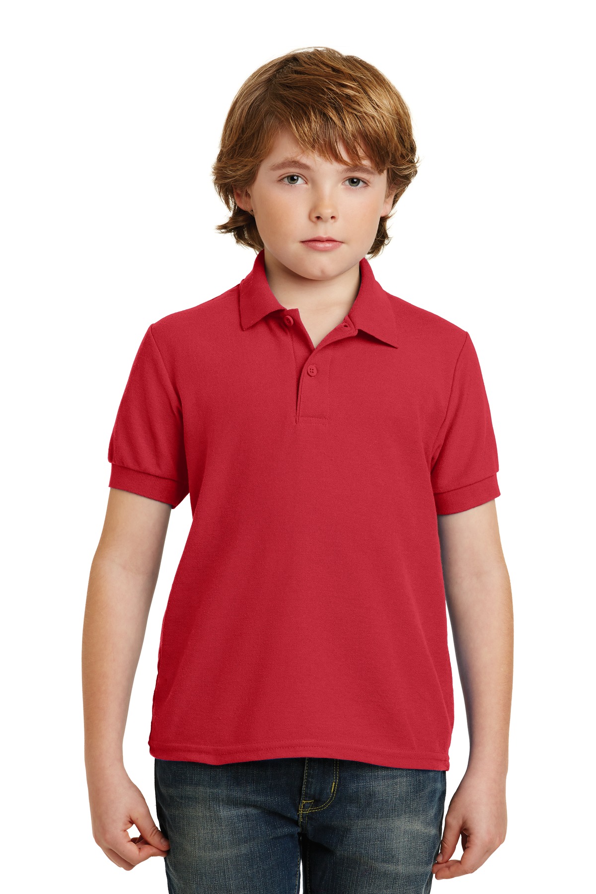  DISCONTINUED  Gildan &#174;  Youth DryBlend &#174;  6-Ounce Double Pique Sport Shirt. 72800B