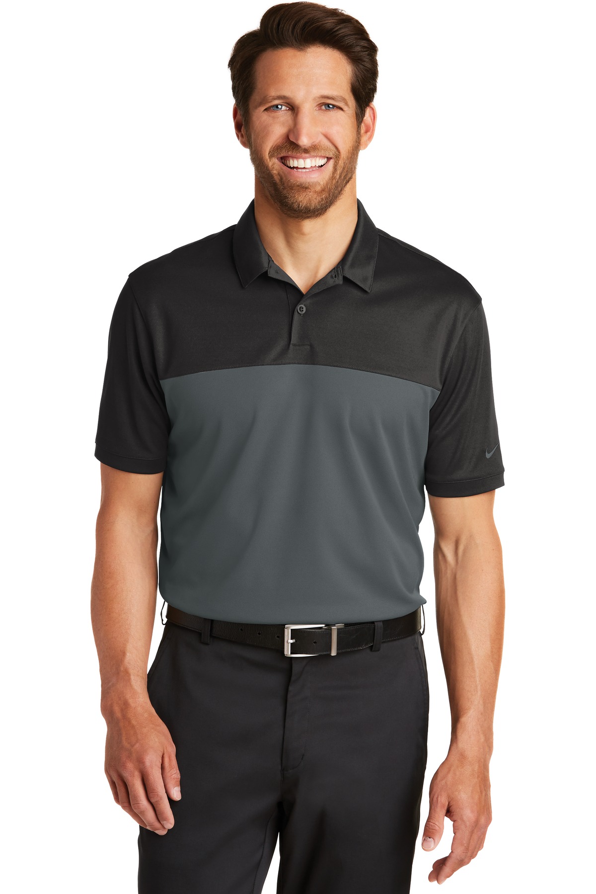  DISCONTINUED  Nike Dri-FIT Colorblock Micro Pique Polo. 881655