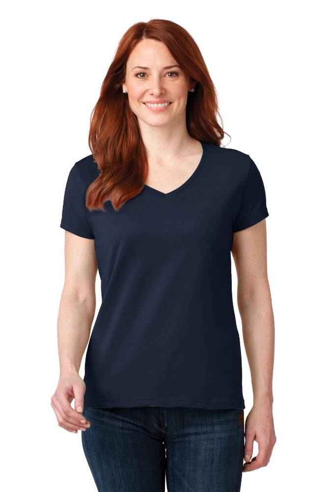  DISCONTINUED Anvil &#174;  Ladies 100% Combed Ring Spun Cotton V-Neck T-Shirt. 88VL