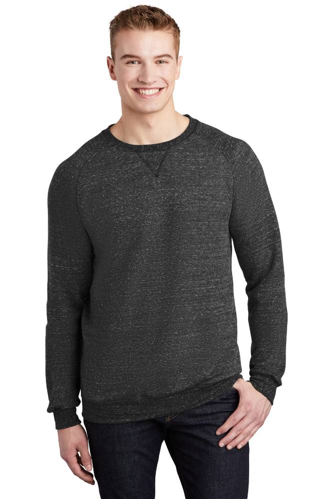 Jerzees  &#174;  Snow Heather French Terry Raglan Crew 91M