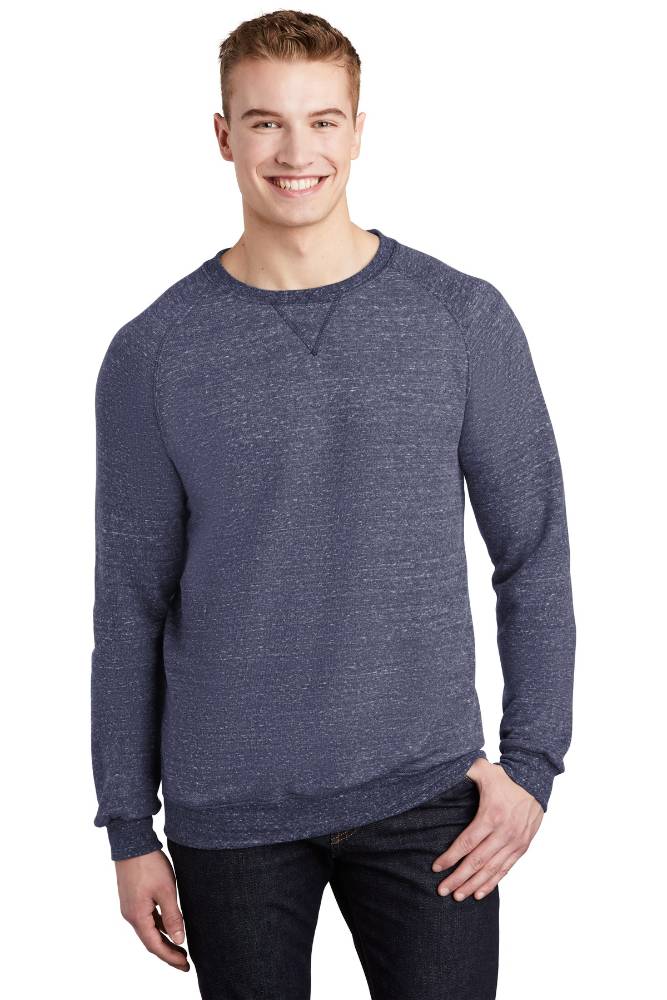 Jerzees  &#174;  Snow Heather French Terry Raglan Crew 91M
