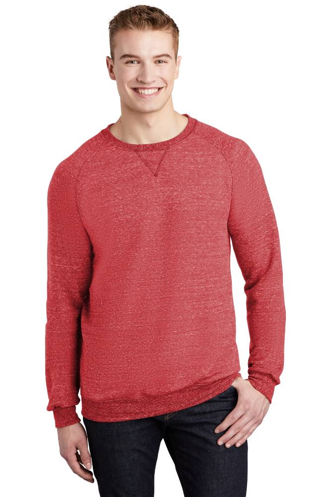 Jerzees  &#174;  Snow Heather French Terry Raglan Crew 91M