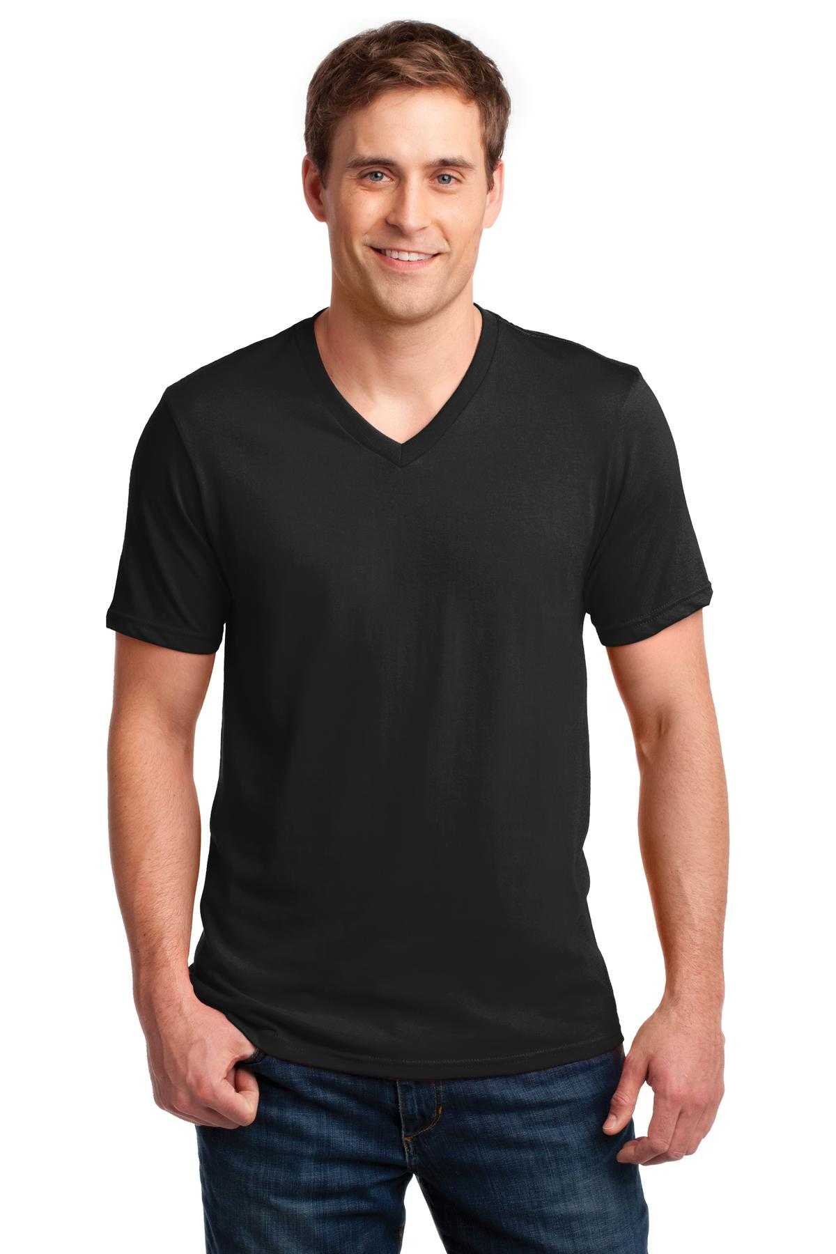  DISCONTINUED  Anvil &#174;  100% Combed Ring Spun Cotton V-Neck T-Shirt. 982