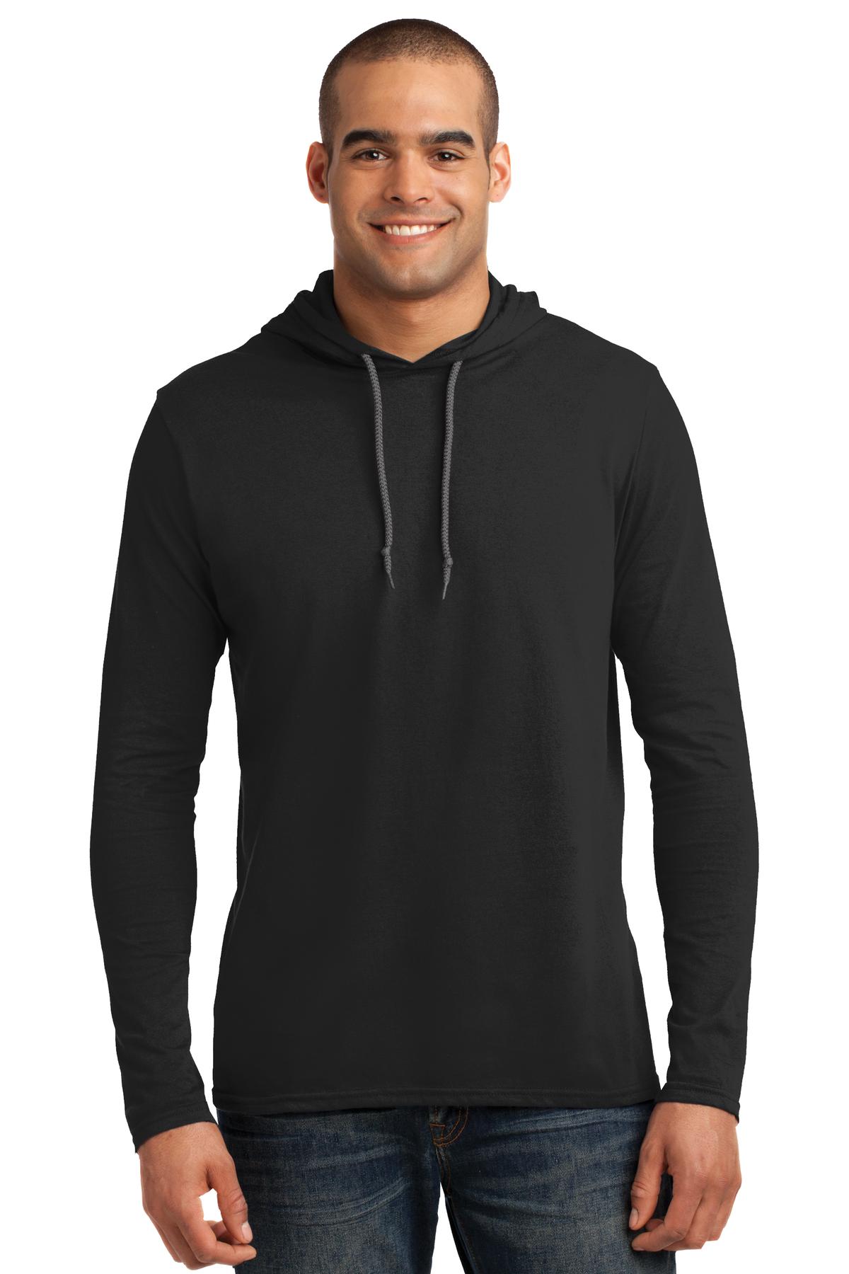 Gildan &#174;  100% Ring Spun Cotton Long Sleeve Hooded T-Shirt. 987