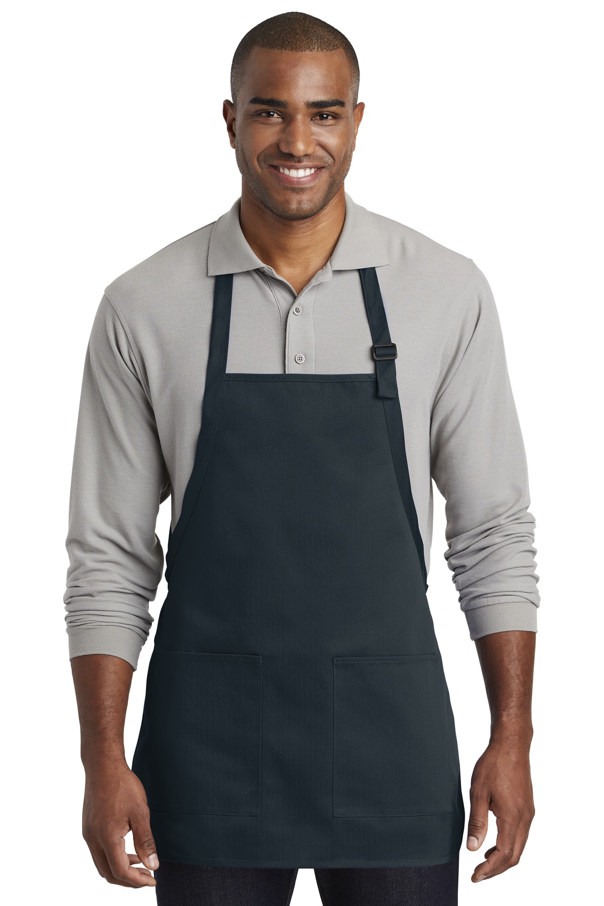 Port Authority  &#174;  Medium-Length Two-Pocket Bib Apron. A601