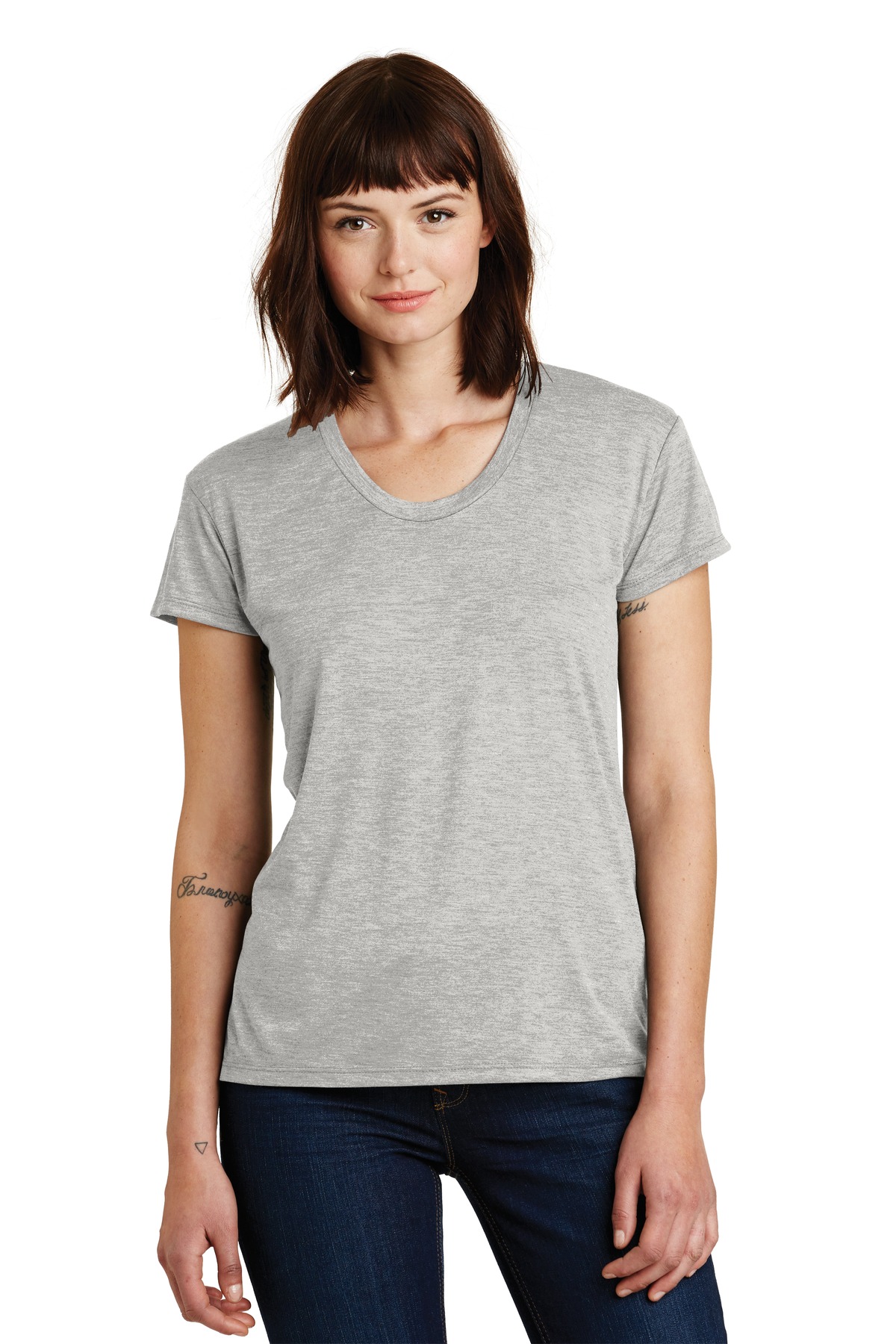  DISCONTINUED  Alternative &#174;  Kimber Melange Burnout T-Shirt. AA2620