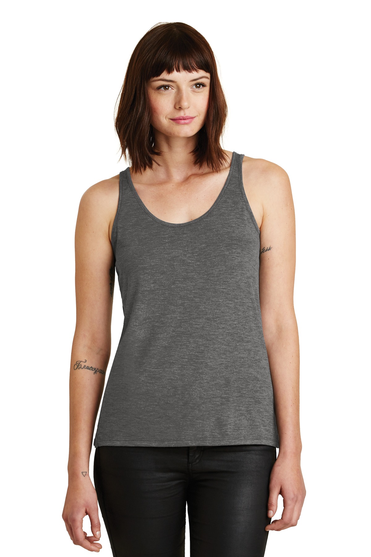  DISCONTINUED  Alternative &#174;  Airy Melange Burnout Tank. AA2833