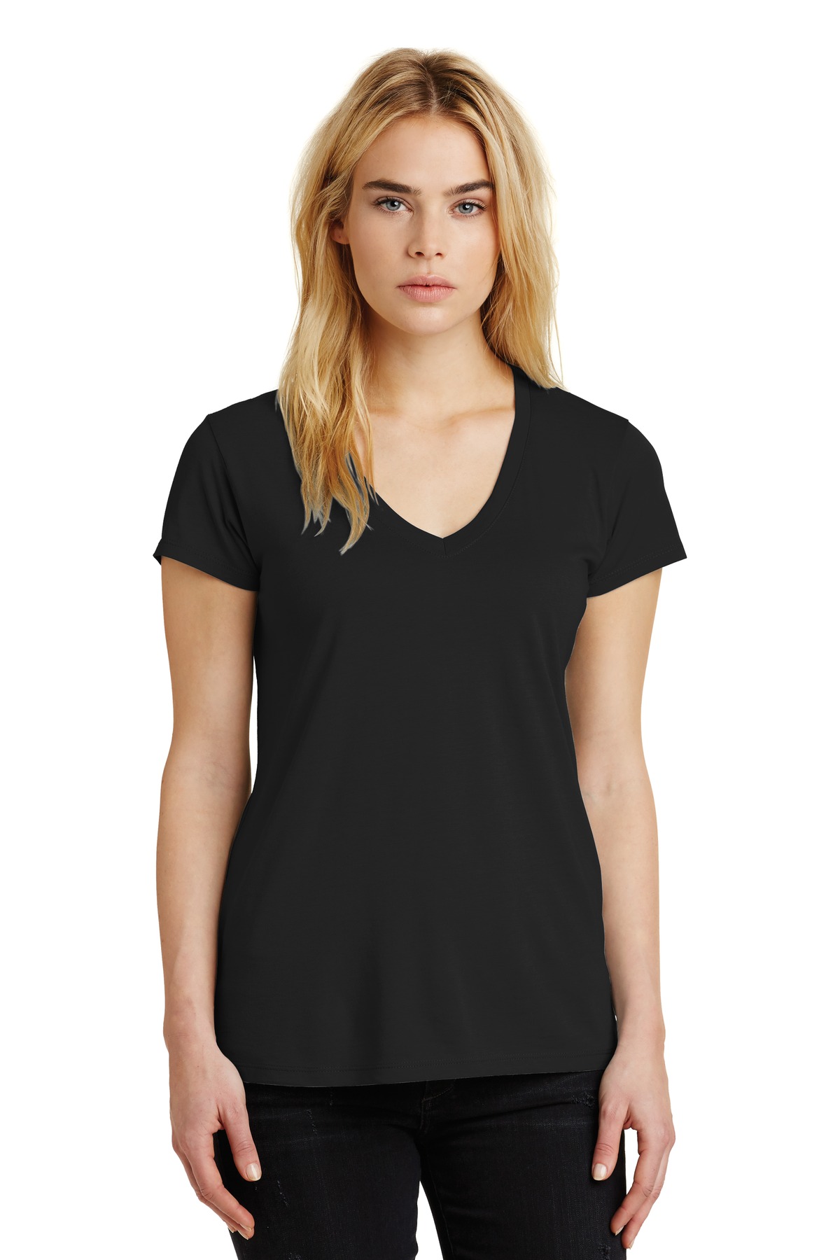  DISCONTINUED  Alternative Women's Everyday Cotton Modal V-Neck. AA2840