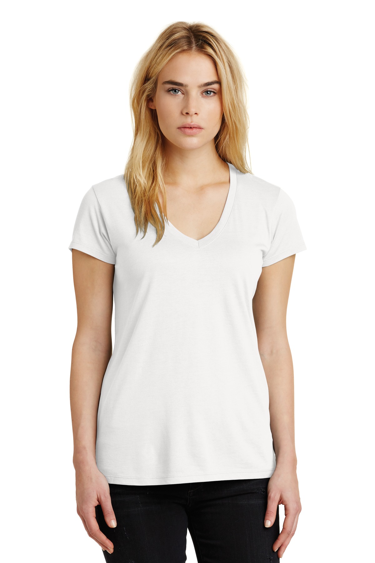  DISCONTINUED  Alternative Women's Everyday Cotton Modal V-Neck. AA2840