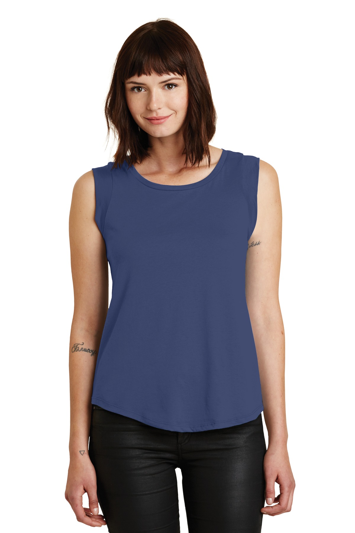  DISCONTINUED  Alternative Women's Cap Sleeve Satin Jersey Crew T-Shirt. AA4013