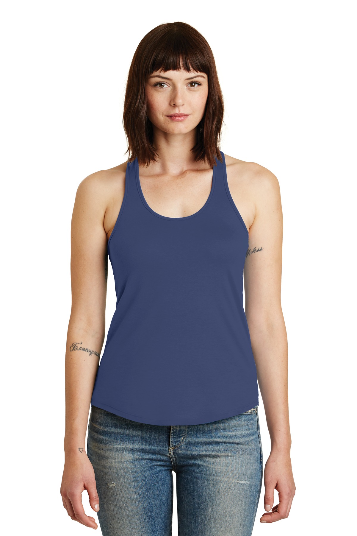  DISCONTINUED  Alternative Women's Shirttail Satin Jersey Tank. AA4031