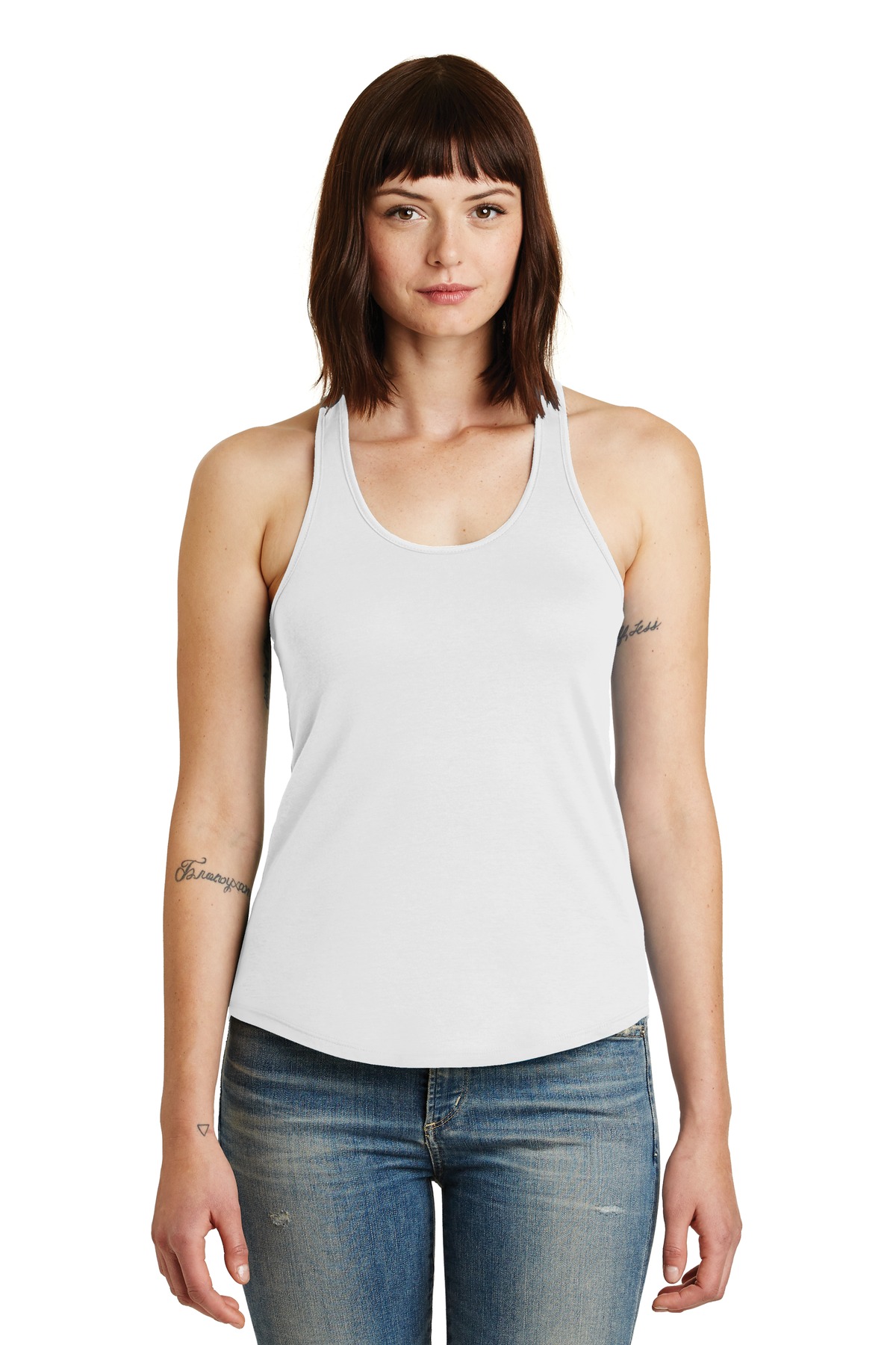  DISCONTINUED  Alternative Women's Shirttail Satin Jersey Tank. AA4031