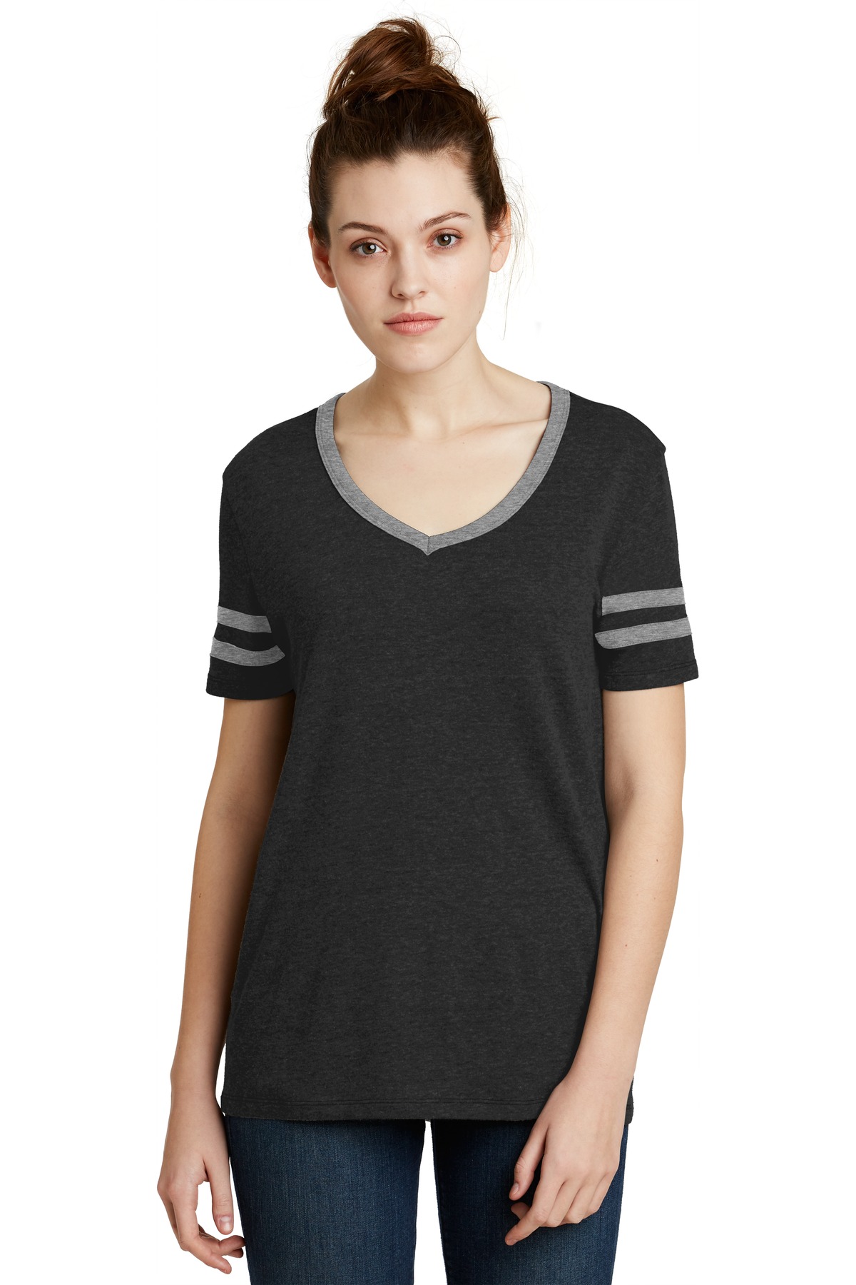  DISCONTINUED  Alternative Women's Varsity Vintage 50/50 Tee. AA5058
