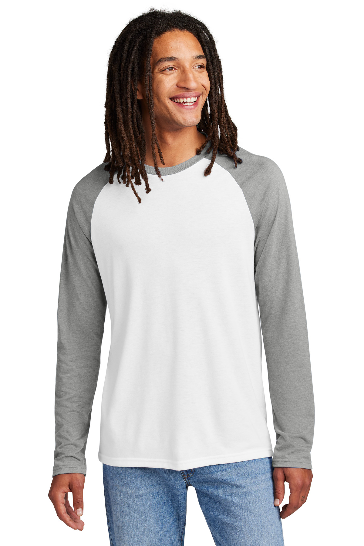 Allmade &#174;  Unisex Tri-Blend Long Sleeve Colorblock Raglan AL6009