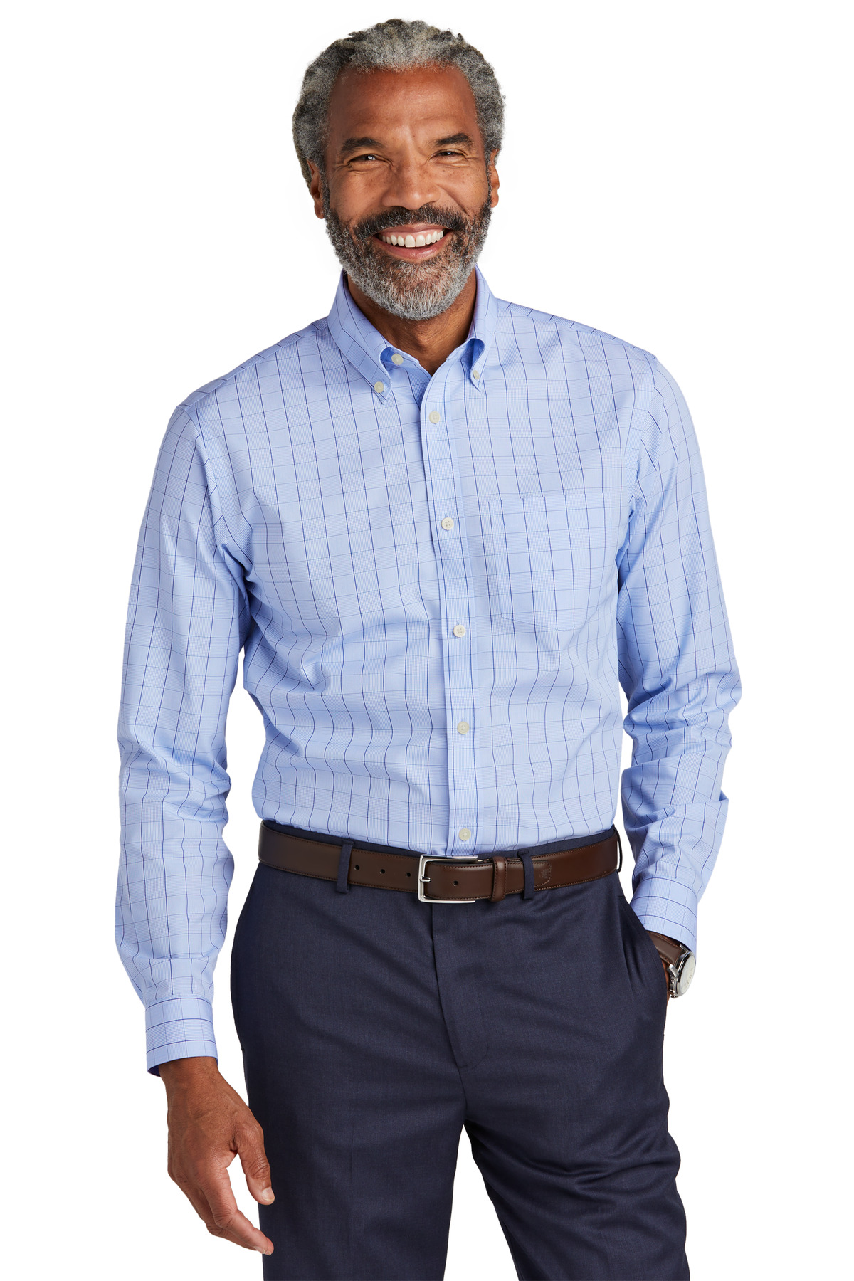 Brooks Brothers &#174;  Wrinkle-Free Stretch Patterned Shirt BB18008