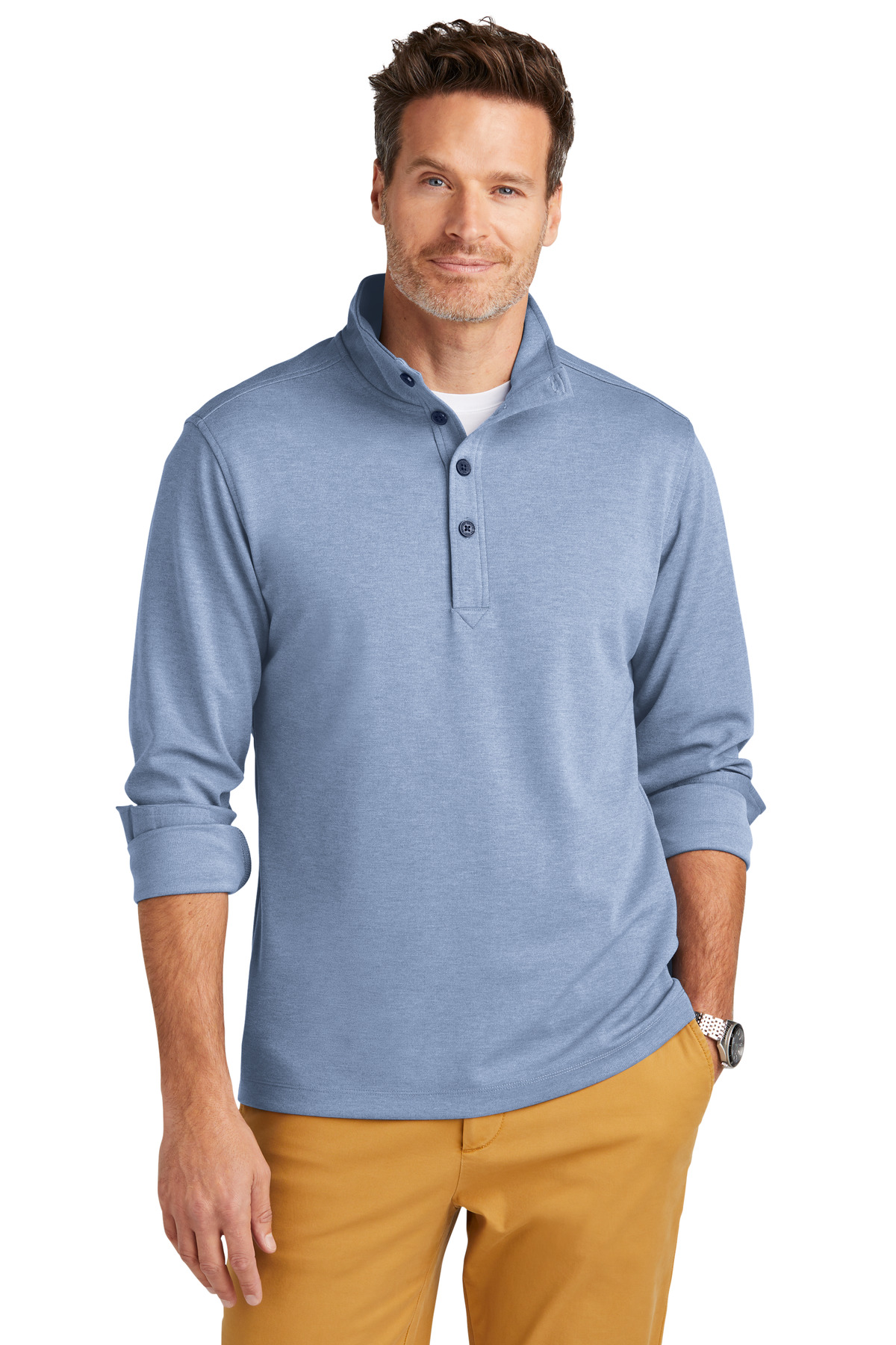 Brooks Brothers &#174;  Mid-Layer Stretch 1/2-Button BB18202