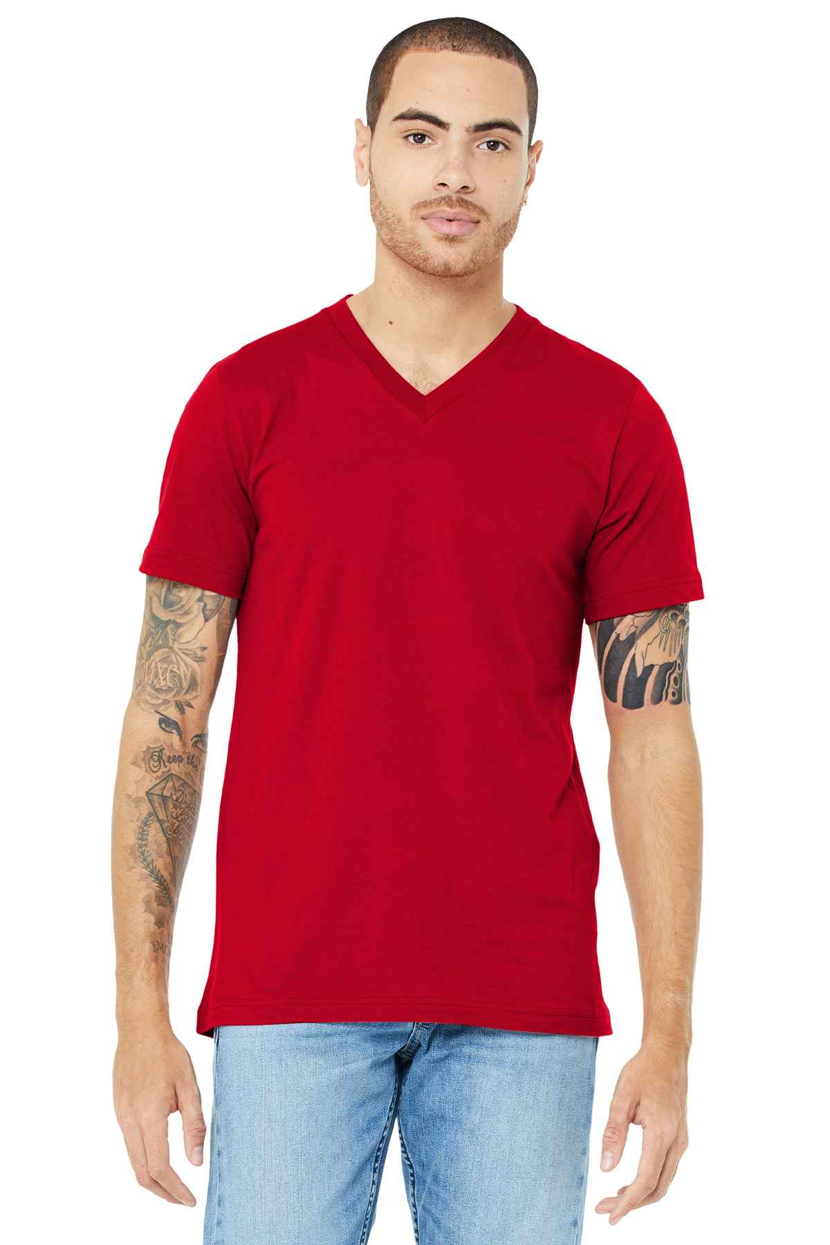 BELLA+CANVAS  &#174;  Unisex Jersey Short Sleeve V-Neck Tee. BC3005