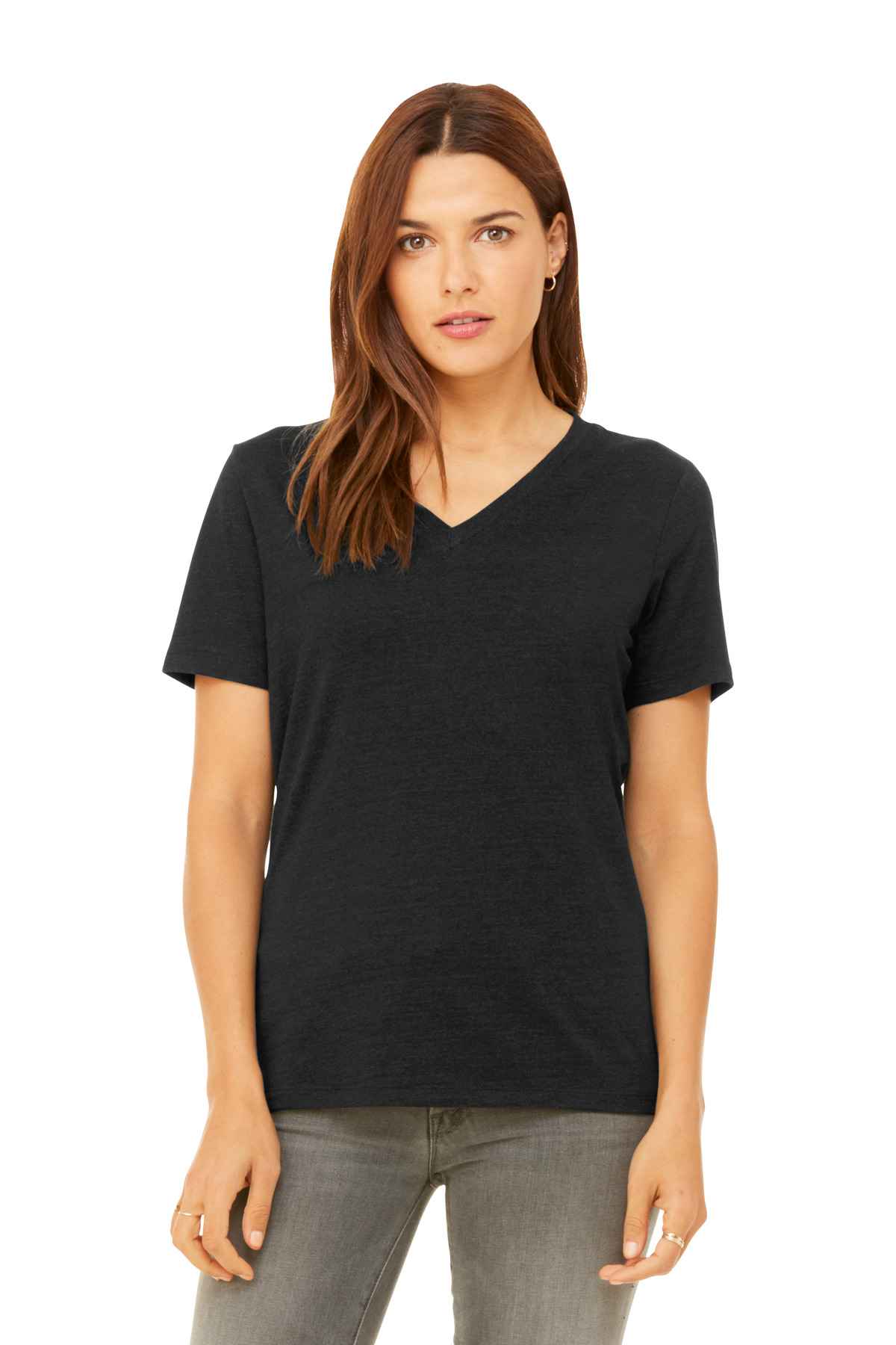 BELLA+CANVAS &#174;  Women's Relaxed Heather CVC V-Neck Tee BC6405CVC
