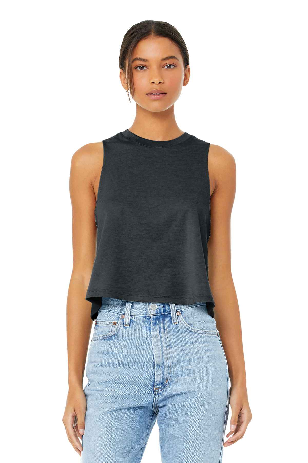 BELLA+CANVAS  &#174;  Women's Racerback Cropped Tank. BC6682