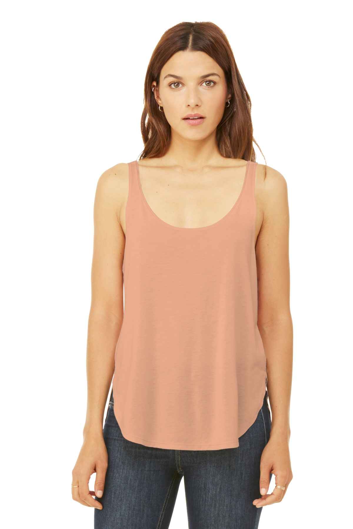  DISCONTINUED  BELLA+CANVAS  &#174;  Women's Flowy Side-Slit Tank. BC8802