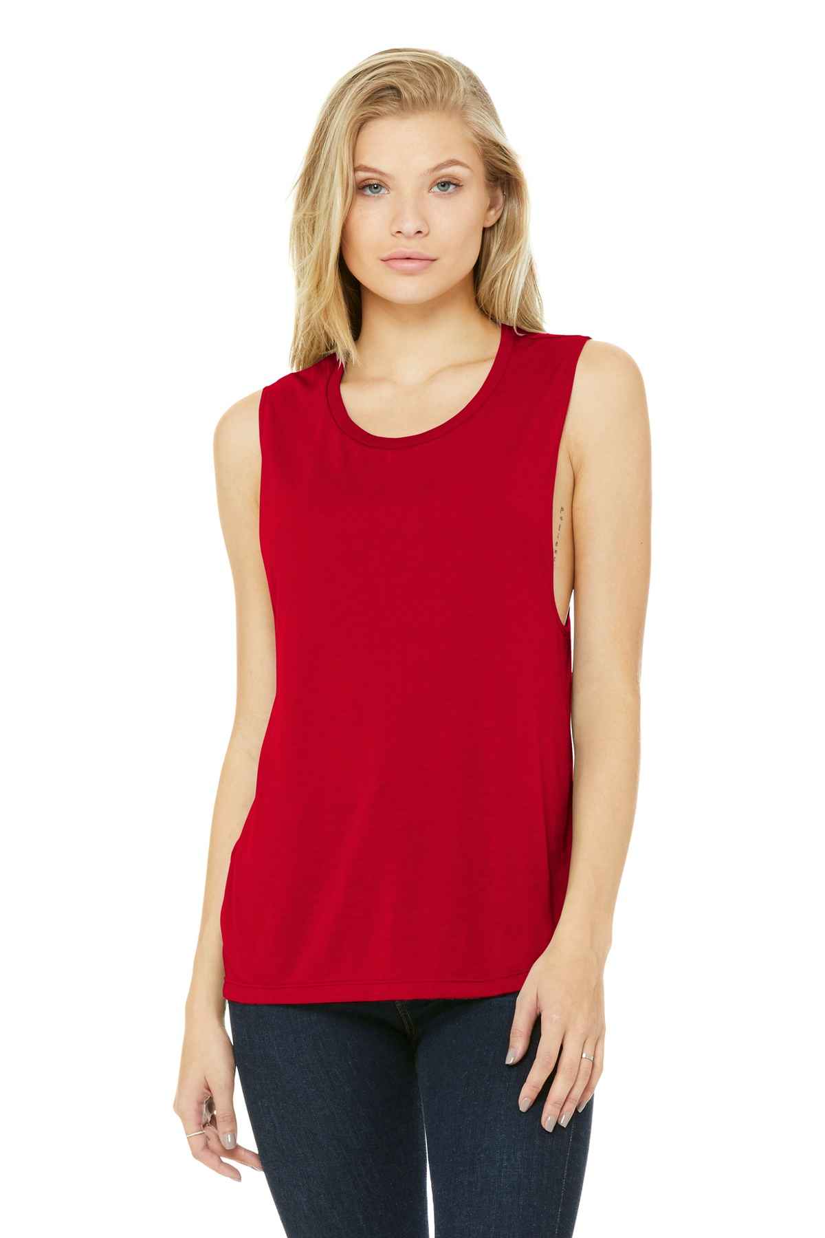 BELLA+CANVAS  &#174;  Women's Flowy Scoop Muscle Tank. BC8803