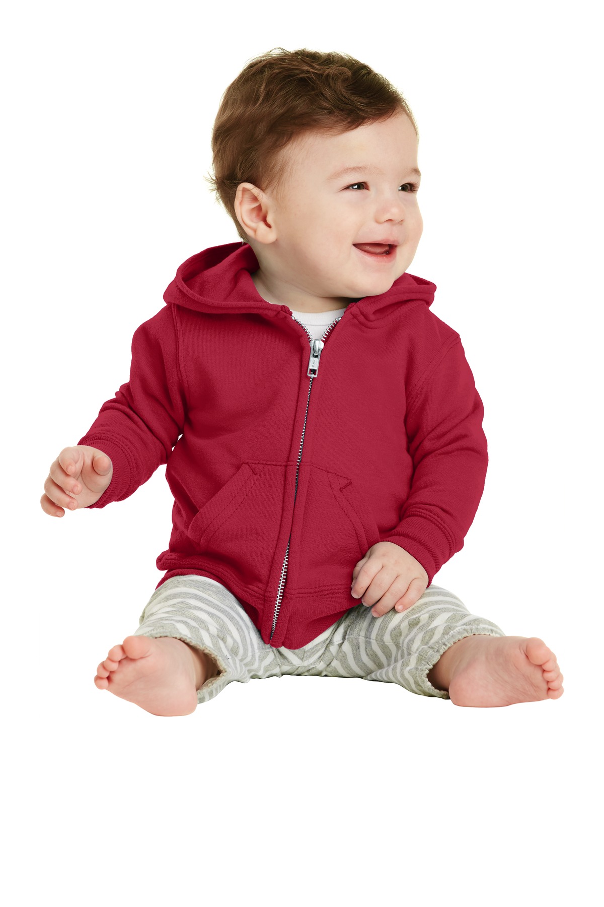 Port & Co &#153;  Infant Core Fleece Full-Zip Hooded Sweatshirt. CAR78IZH