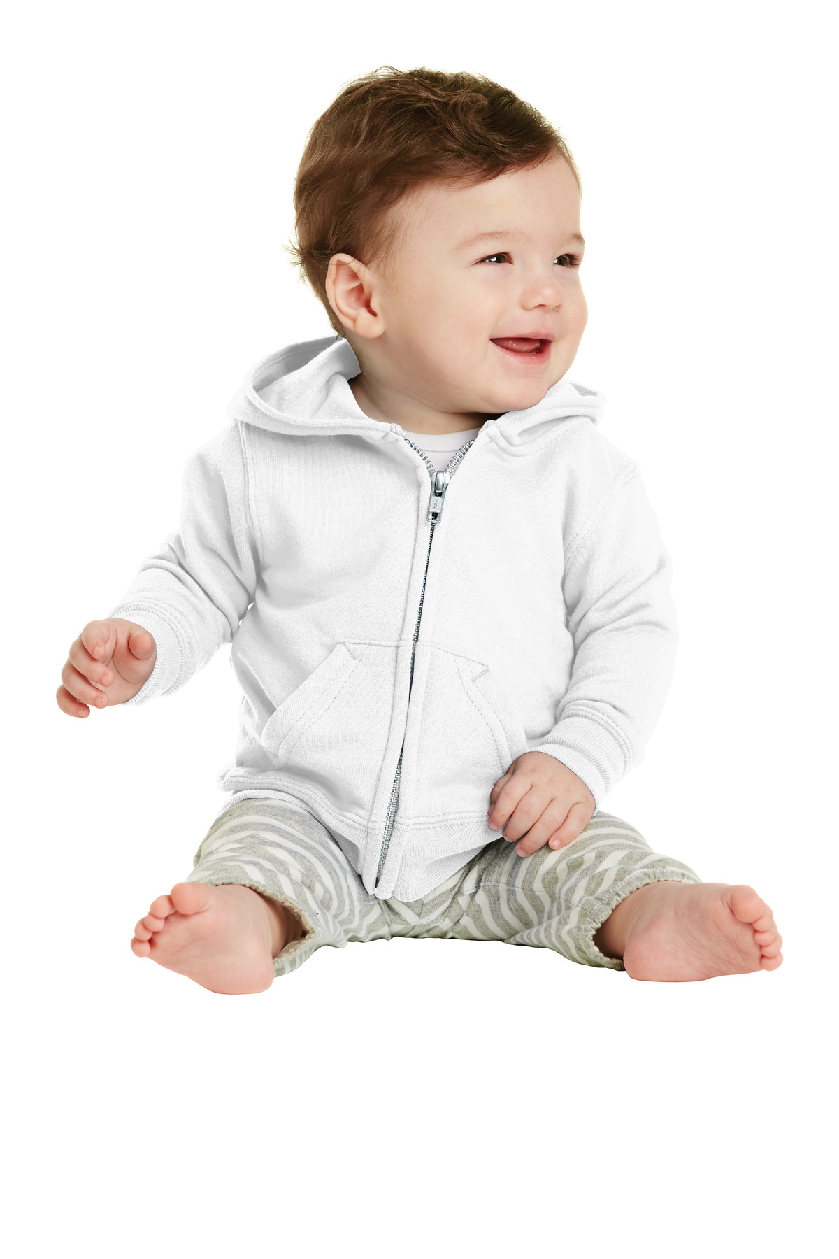Port & Co &#153;  Infant Core Fleece Full-Zip Hooded Sweatshirt. CAR78IZH