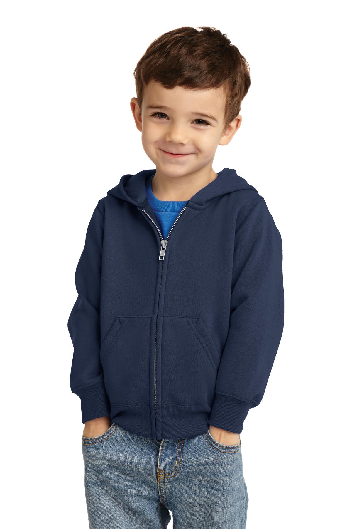 Port & Co &#153;  Toddler Core Fleece Full-Zip Hooded Sweatshirt. CAR78TZH