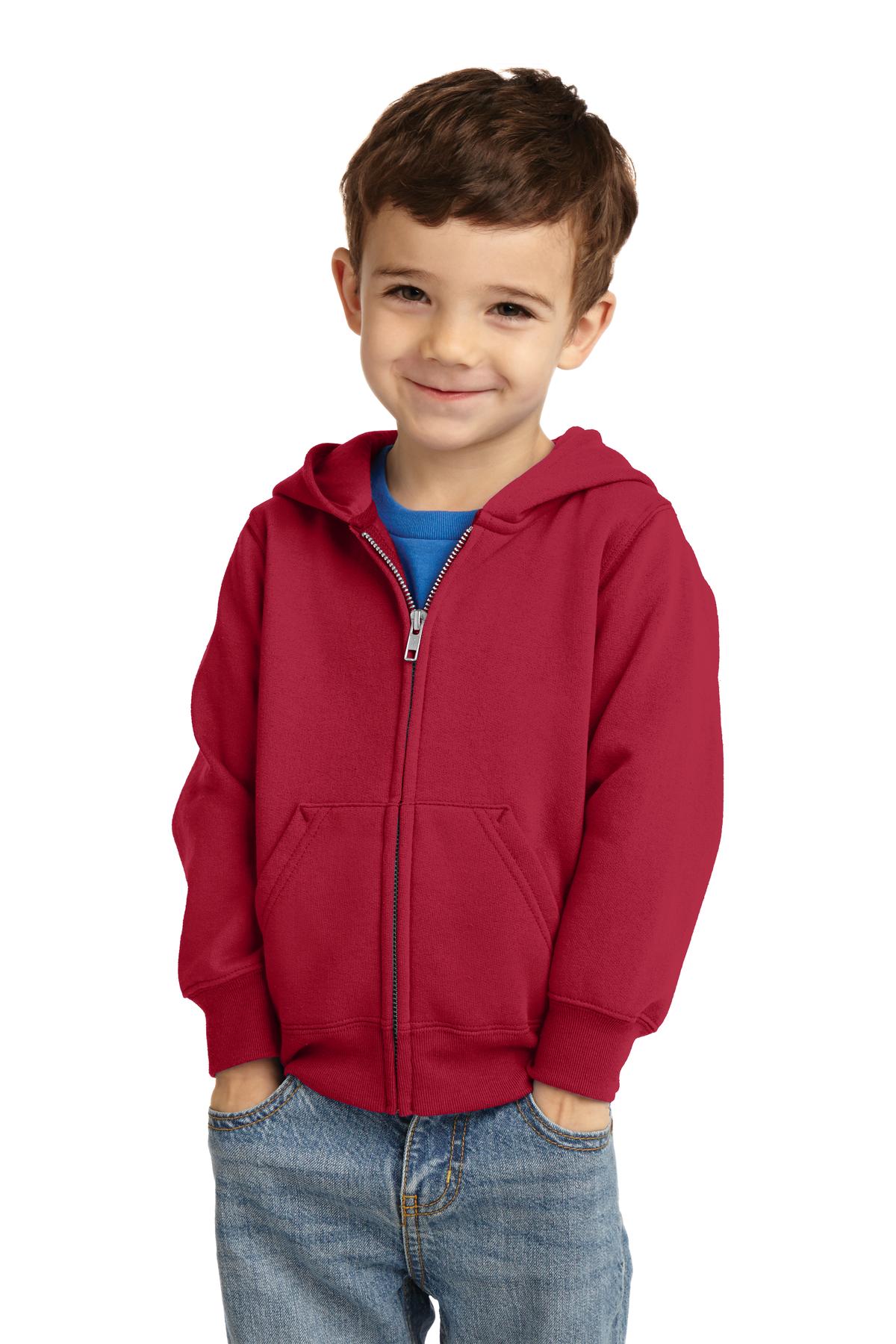 Port & Co &#153;  Toddler Core Fleece Full-Zip Hooded Sweatshirt. CAR78TZH
