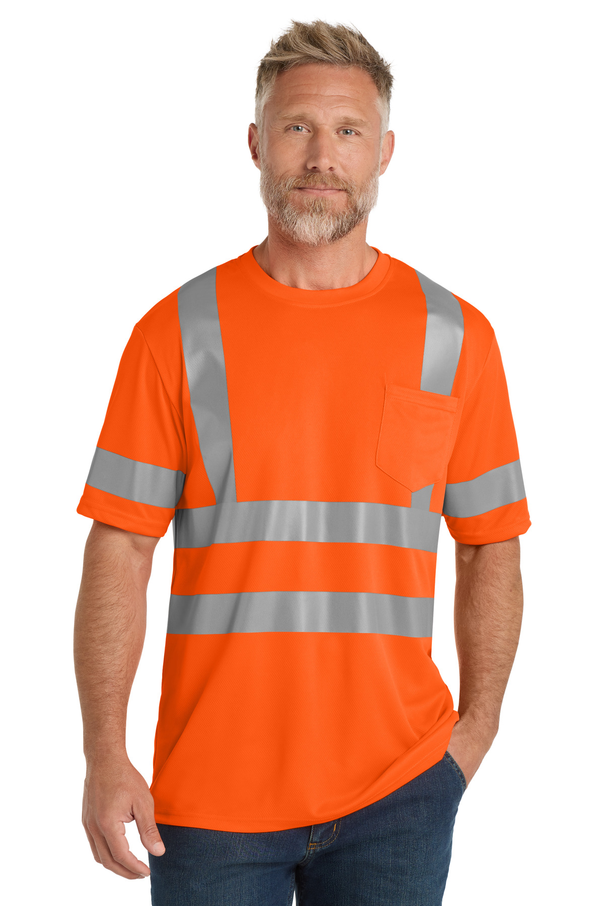 CornerStone  &#174;  ANSI 107 Class 3 Mesh Tee. CS202