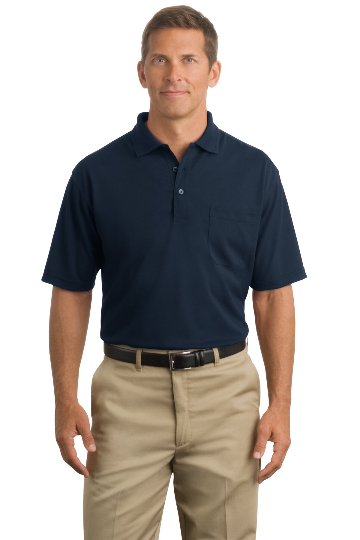  DISCONTINUED  CornerStone &#174;  - Industrial Pocket Pique Polo. CS402P