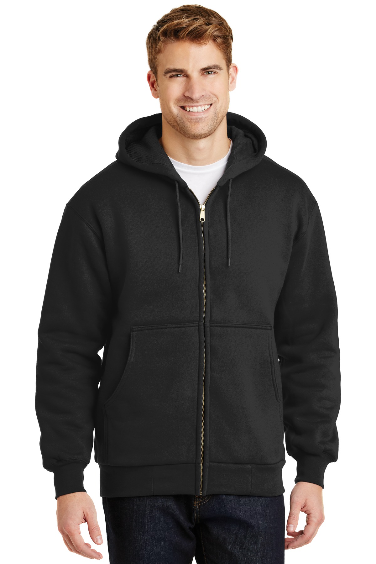 CornerStone &#174;  - Heavyweight Full-Zip Hooded Sweatshirt with Thermal Lining.  CS620