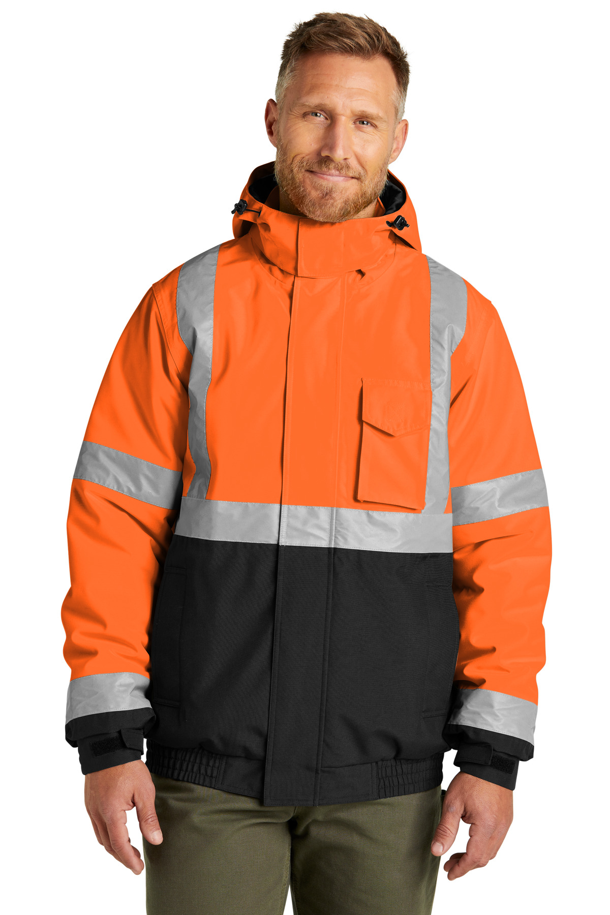 CornerStone &#174;  ANSI 107 Class 3 Economy Waterproof Insulated Bomber Jacket CSJ500